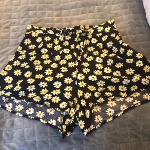 High waited sunflower shorts